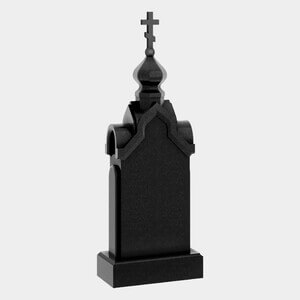 Памятник на могилу (30-610) «С куполом и православным крестом — в виде храма» 30-610