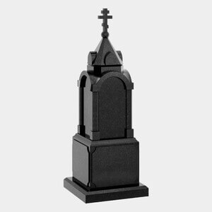 Памятник на могилу (30-616) «Арочный столб с шатровой крышей и крестом» 30-616