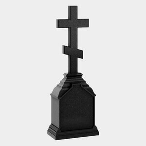 Памятник на могилу (30-630) «Православный крест с многоступенчатым основанием» 30-630