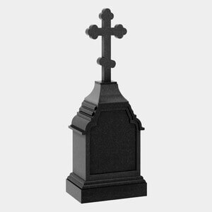 Памятник на могилу (30-631) «Арочная форма с православным крестом — строгий архитектурный стиль» 30-631