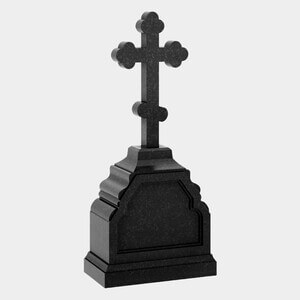 Памятник на могилу (30-634) «Православный крест на ступенчатом основании» 30-634