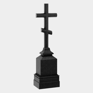 Памятник на могилу (30-638) «Православный крест на постаменте» 30-638