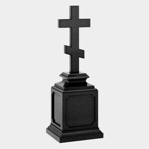 Памятник на могилу (30-640) «Православный четырехконечный крест на ступенчатом постаменте» 30-640