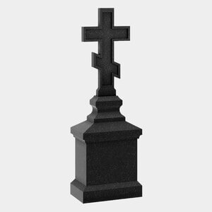 Памятник на могилу (30-650) «Православный крест на классическом пьедестале» 30-650