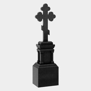 Памятник на могилу (30-658) «Православный крест на классическом постаменте» 30-658