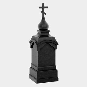 Памятник на могилу (30-662) «Колонна с куполом и православным крестом» 30-662