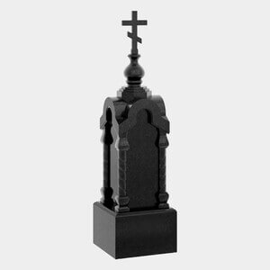 Памятник на могилу (30-664) «Часовня с православным крестом — архитектурная арка и купол» 30-664