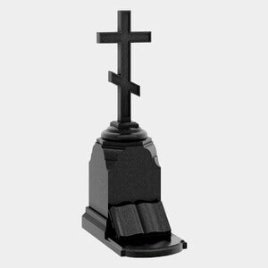 Памятник на могилу (30-666) «Православный крест с раскрытой книгой» 30-666