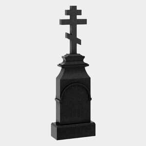Памятник на могилу (30-668) «Православный крест с арочной нишей» 30-668