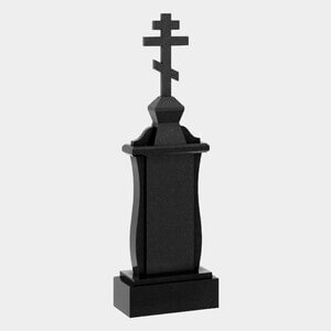 Памятник на могилу (30-672) «Православный столб с высоким крестом» 30-672