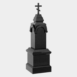 Памятник на могилу (30-675) «Ветхий столп с арками и православным крестом» 30-675