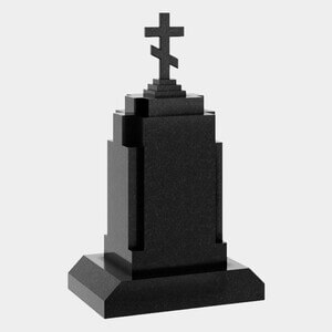 Памятник на могилу (30-679) «Православный крест на многоступенчатом постаменте» 30-679