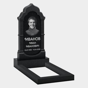 Памятник на могилу (32-100) «Арочная стела с фигурными контурами» 32-100