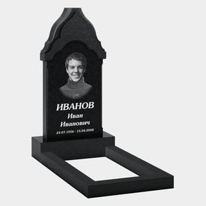 Памятник на могилу (32-118) «Арочная стела с фигурным фронтоном» 32-118