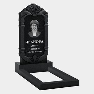 Памятник на могилу (32-156) «Арочная стела с рельефом и колоннами» 32-156