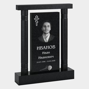 Памятник на могилу (33-148) «С двумя колоннами аркой и православным крестом» 33-148