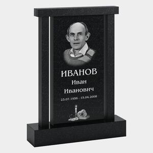 Памятник на могилу (33-160) «Строгая классическая арка со свечой» 33-160