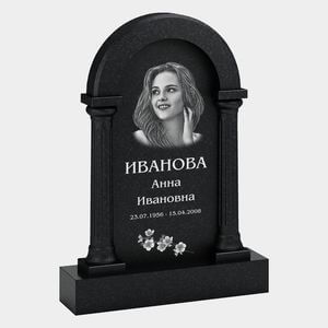Памятник на могилу (33-178) «Арка с колоннами и цветочным оформлением» 33-178