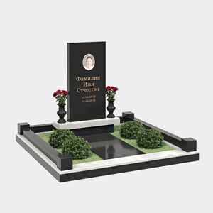 Комплекс на могилу (40-132) «Одиночный классический с прямой стелой» 40-132