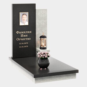 Памятник на могилу (40-743) «Одиночный с лаконичной геометрией» 40-743