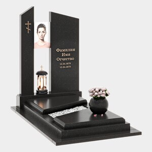 Памятник на могилу (40-766) «Классический одиночный с архитектурной вертикалью» 40-766