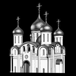 71-700 — Храм православный с крестами