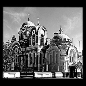 71-718 — Храм православный с куполами