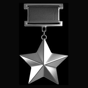 74-114 — Звезда парадная с лентой