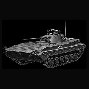 74-154 — Боевая машина с портретной гравировкой
