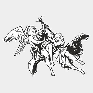 75-126 — Ангелы в полёте с трубой