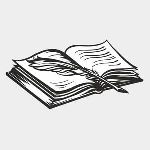 75-436 — Книга и перо классические