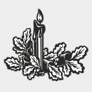 75-522 — Свеча и омела зимняя