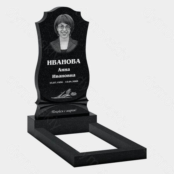 Памятник на могилу (10-321) «С щитом и плавными линиями» 10-321
