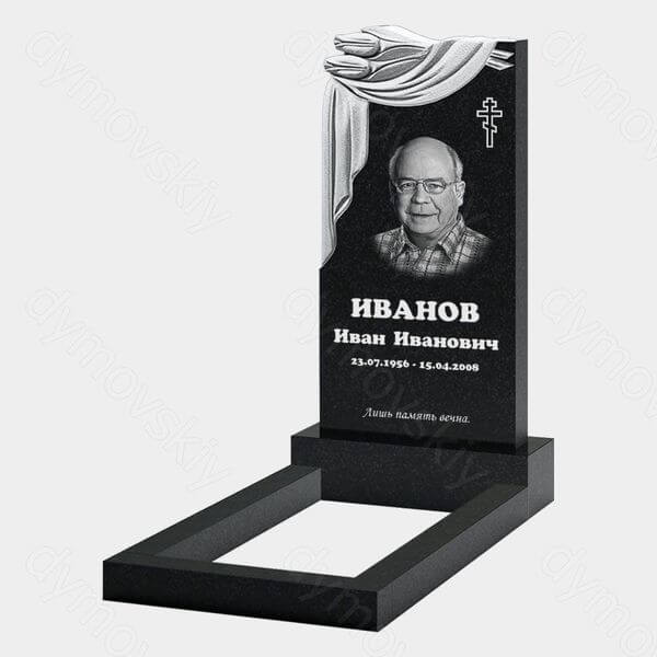 Памятник на могилу (10-546) «Плащаница с парой тюльпанов» 10-546