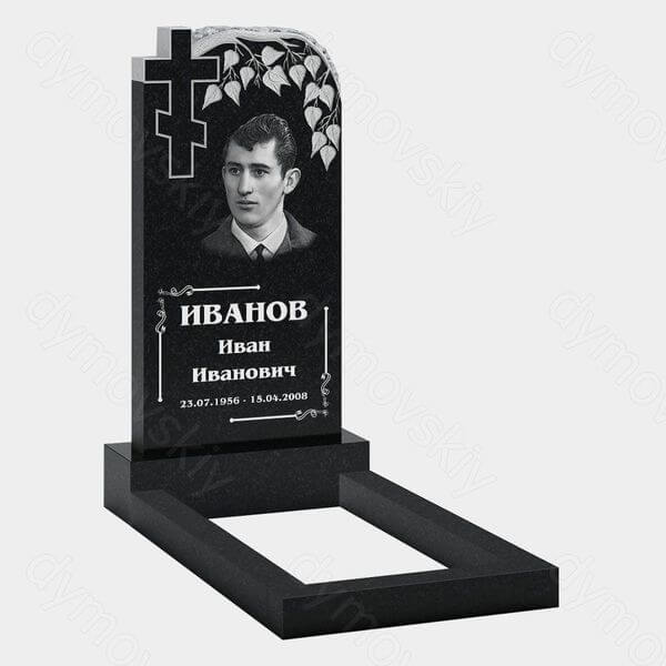 Памятник на могилу (10-624) «Береза с крестом» 10-624