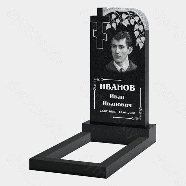 Памятник на могилу (10-624) «Береза с крестом» 10-624