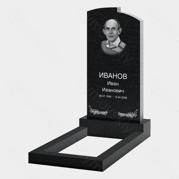 Памятник на могилу (20-183) «Классическая стела с закруглённым верхом» 20-183
