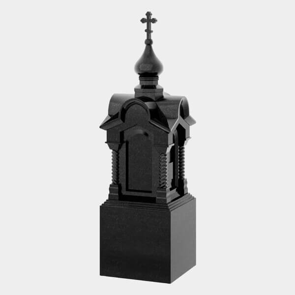 Памятник на могилу (30-609) «Арочная часовня с куполом и крестом» 30-609
