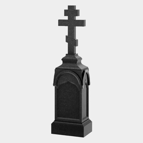 Памятник на могилу (30-623) «Православный крест на арочной колонне» 30-623