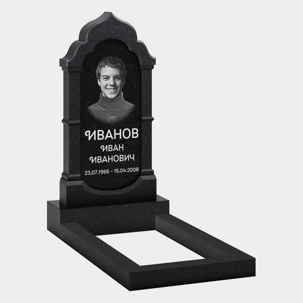 Памятник на могилу (32-100) «Арочная стела с фигурными контурами» 32-100