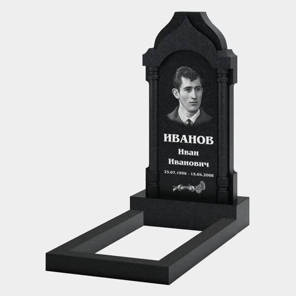 Памятник на могилу (32-120) «Арочная стела с классическими колоннами» 32-120