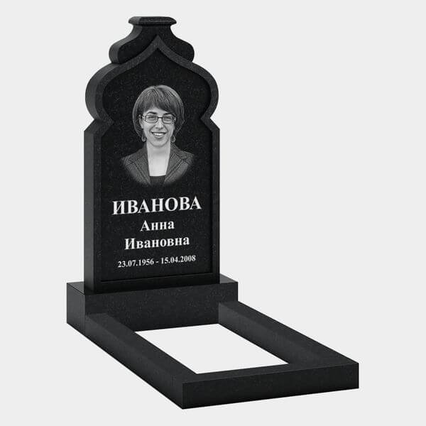 Памятник на могилу (32-168) «С арочной вершиной и плавными линиями» 32-168