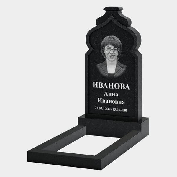 Памятник на могилу (32-168) «С арочной вершиной и плавными линиями» 32-168