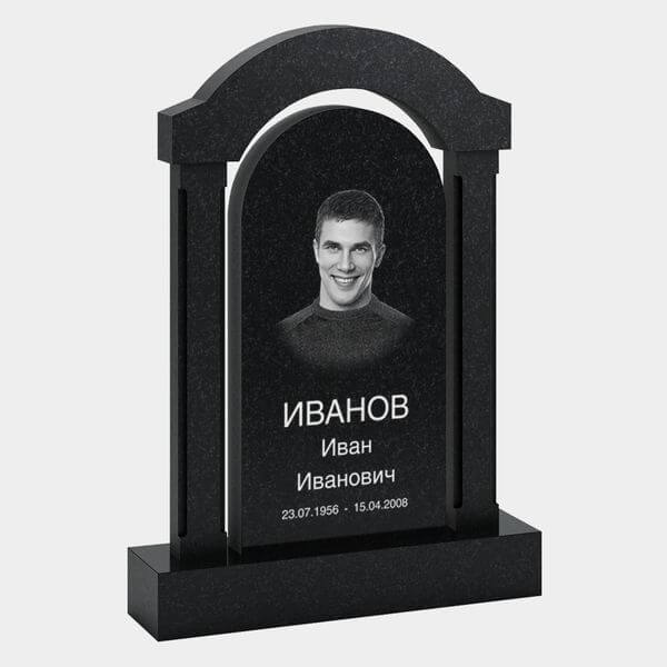 Памятник на могилу (33-114) «Арочная классика с прямыми колоннами» 33-114