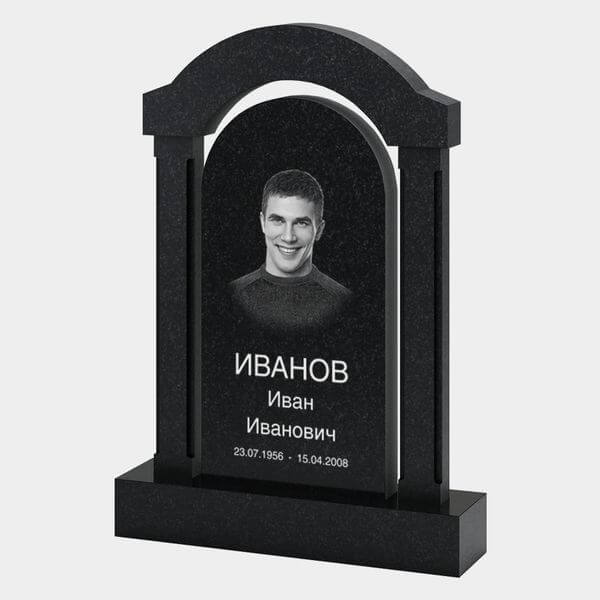Памятник на могилу (33-114) «Арочная классика с прямыми колоннами» 33-114
